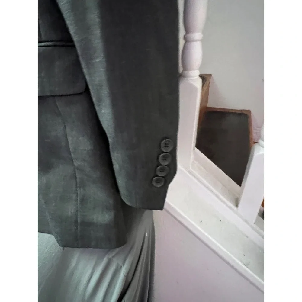 Emanuel‎ Ungaro Mens 100% Wool Blazer Sport Coat Grey 44R UWTA9112